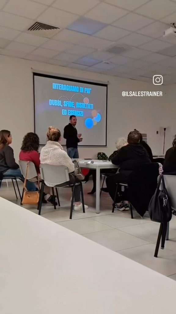 Corsi di Vendita per commerciali e venditori il sales trainer Francesco Rossini